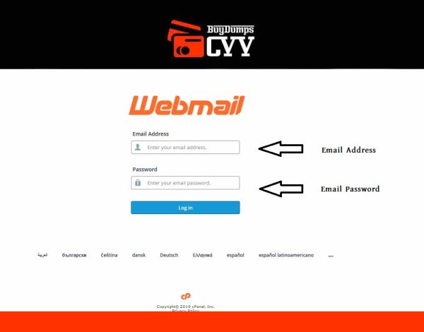 cPanel Webmail Scam Page